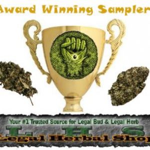 Award Winning Legal Bud Sampler, jamaican haze, legal bud, herbal smoke