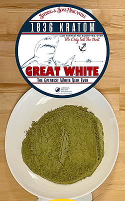 GREAT White Vein Kratom Powder-Organic nonGMO