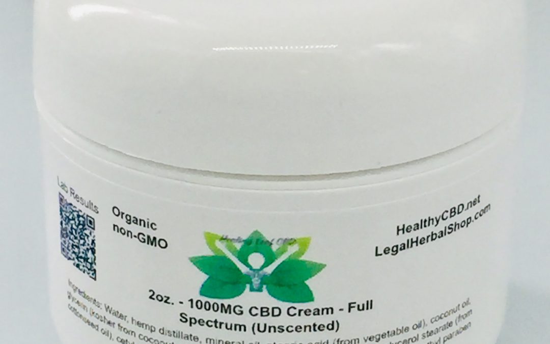 Healing Leaf CBD Topical Cream 1000mg CBD – PRICES SLASHED!!