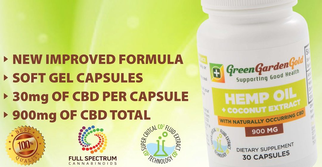 CBD Soft Gel Caps from Green Garden GOLD – 30ct Bottle!19