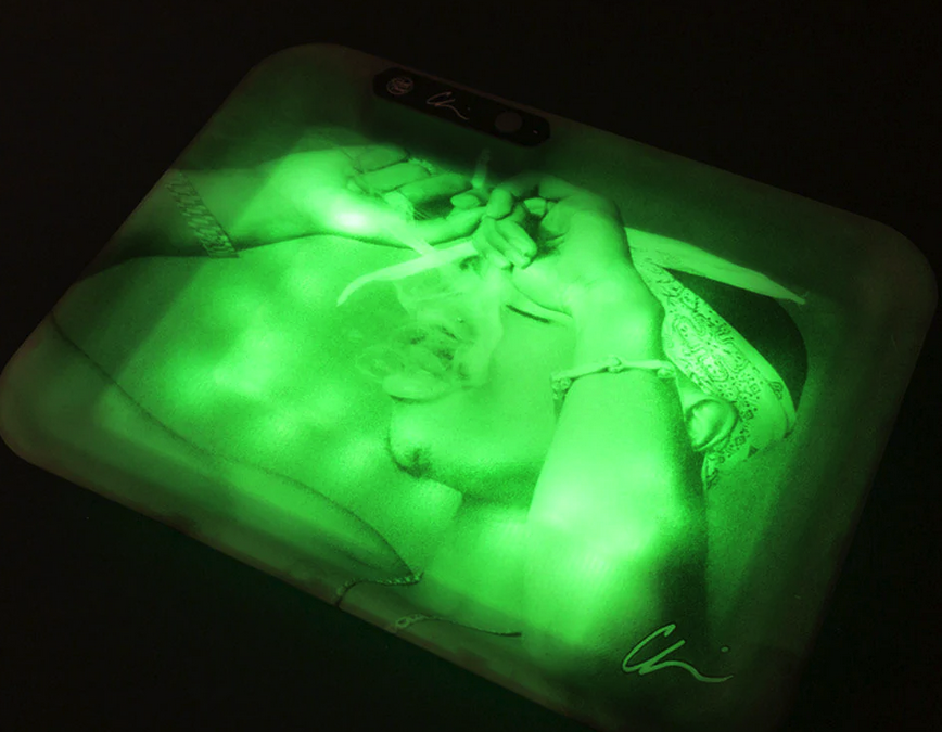 The Golden Age Of Hip Hop LED Light Up Rolling Tray Collection!