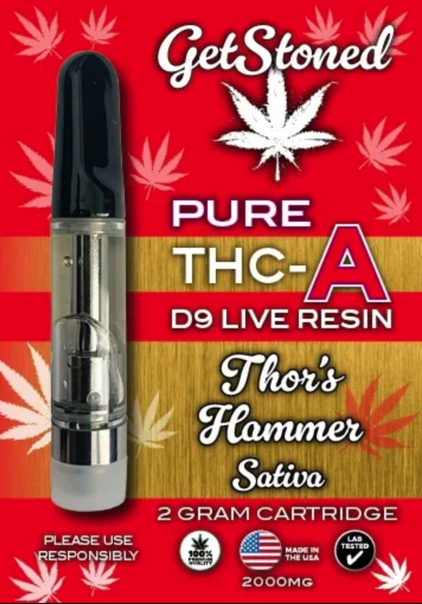 THCa-Thors Hammer-Vape Cart-LegalHerbalShop
