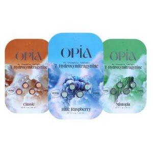 three packs of Opia 7OH tablets