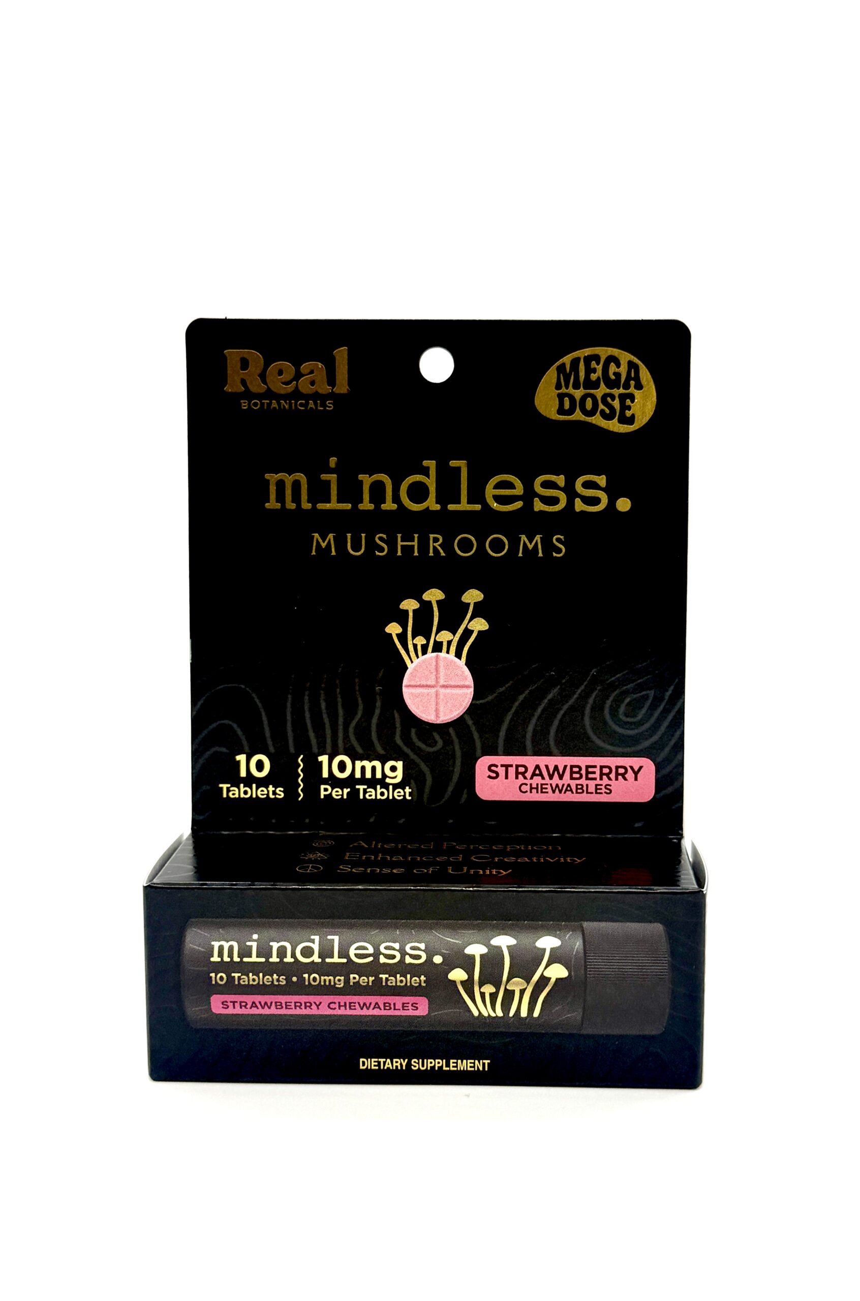 mindless-mega-dose-mushroom-tablets-legalherbalshop | LegalHerbalShop one box of magic mushroom mega dose tablets, 10ct