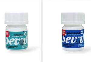 two bottles of Sevn 100mg 7OH tablets