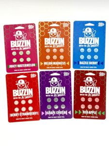 Buzzin-with-homiez-cats-claw-tablets-legalherbalshop | LegalHerbalShop Six 6ct packs of Buzzin cats claw tablets. All different flavors