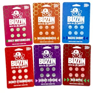Buzzin-with-homiez-cats-claw-tablets-legalherbalshop | LegalHerbalShop Six 6ct packs of Buzzin cats claw tablets. All different flavors
