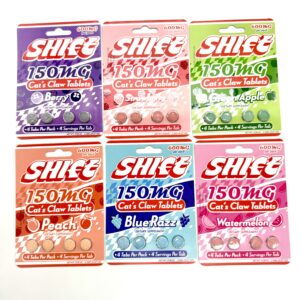 Shift-cats-claw-tablets-legalherbalshop | LegalHerbalShop Six four count packs of all the flavors of the Shift Cats Claw tablets.